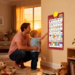LulaBela™ Bilingual Talking Wall Chart for Kids – English & Spanish Interactive Learning Poster with Music for Toddlers and Preschool Children - Image 2