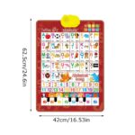 LulaBela™ Bilingual Talking Wall Chart for Kids – English & Spanish Interactive Learning Poster with Music for Toddlers and Preschool Children